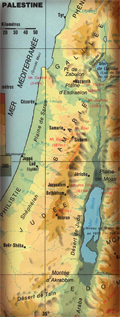 Carte de la Palestine